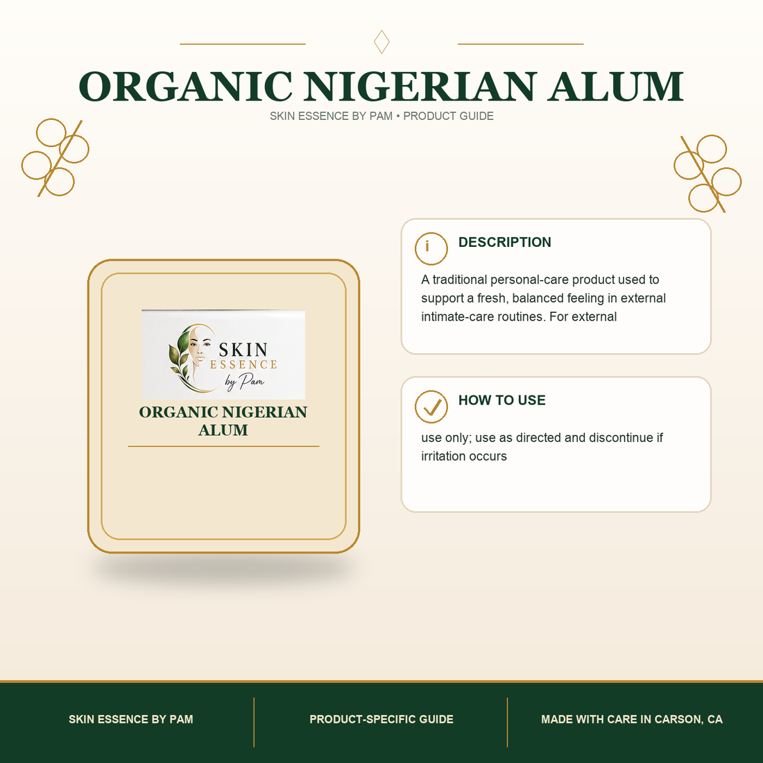 Organic Nigerian Alum
