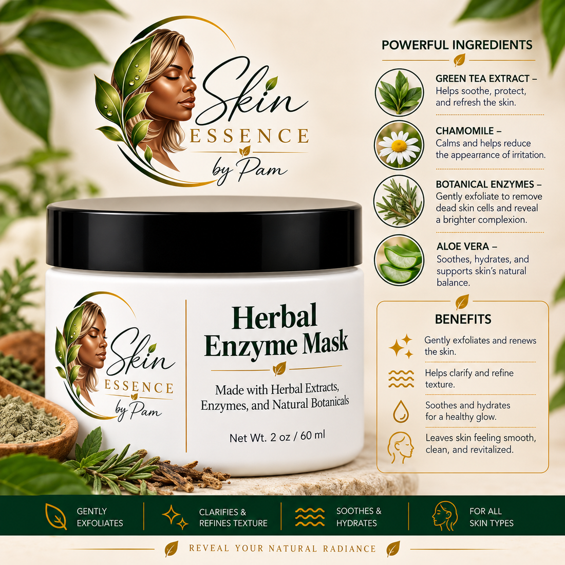 Herbal Enzyme  Mask