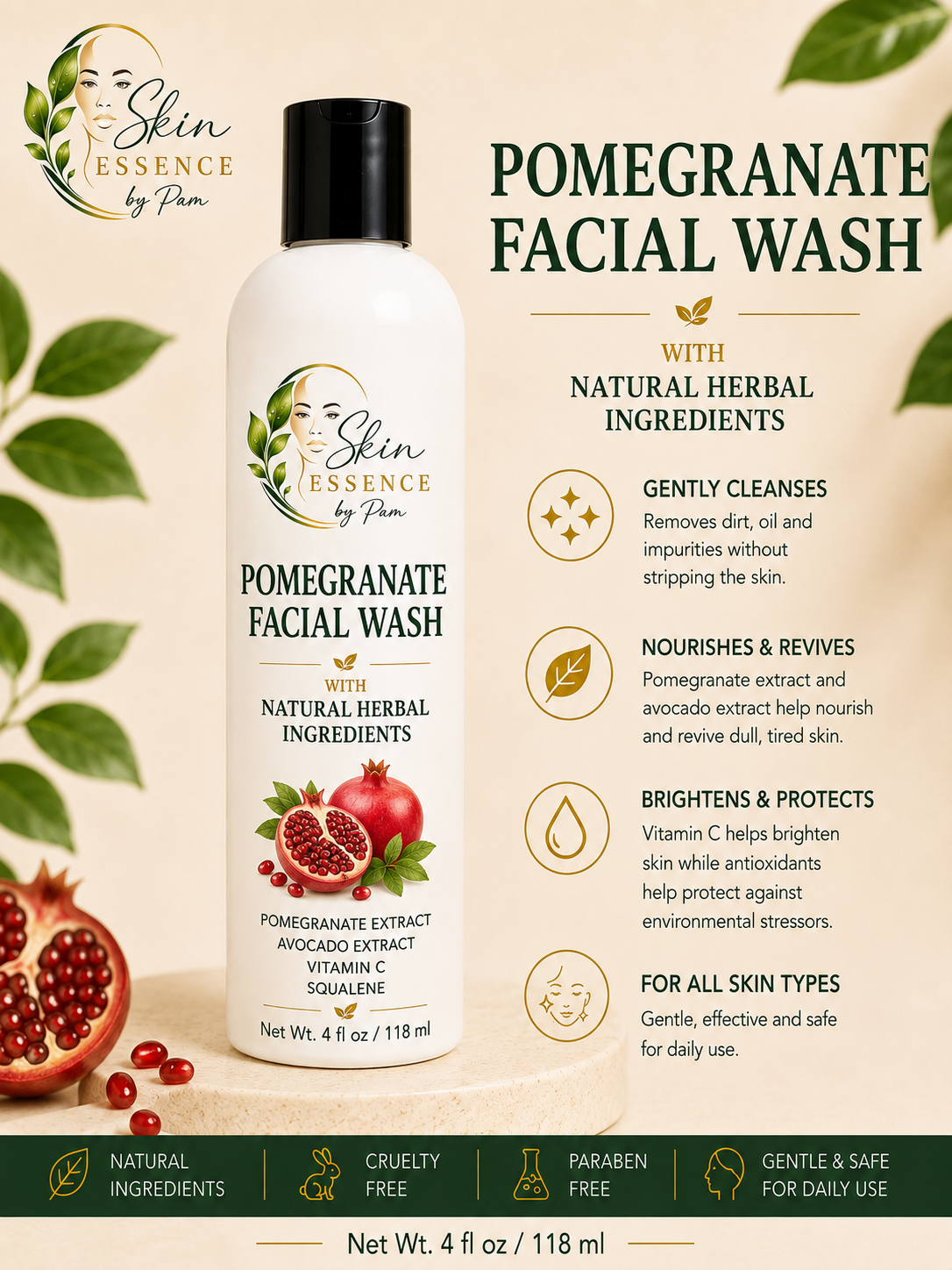 Pomegranate Facial Wash